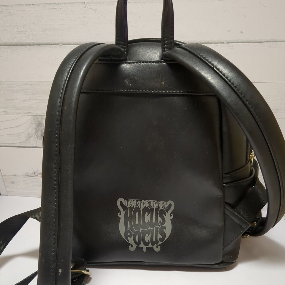 Black Cat Haunted House Mini Backpack - Black - Picture 6 of 9